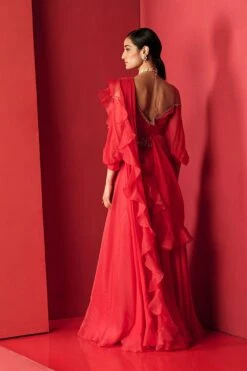 Ridhi Mehra Jaheem Jumpsuit With Dupatta & Belt 7 Ridhi Mehra Jaheem Jumpsuit With Dupatta & Belt -Deals Haute Togs Store 300119 3