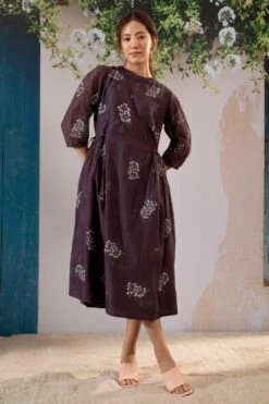 Arcvsh By Pallavi Singh Lavender Dahlia Dress