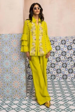 PATINE Ella Lush Lime Gara Frill Shirt