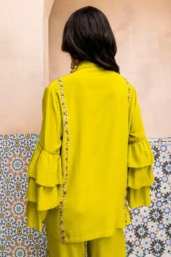 PATINE Ella Lush Lime Gara Frill Shirt 11 PATINE Ella Lush Lime Gara Frill Shirt -Deals Haute Togs Store 30823pe13 5