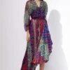 Saaksha & Kinni Asymmetric Pleated Dress 1 Saaksha & Kinni Asymmetric Pleated Dress -Deals Haute Togs Store 312971 1
