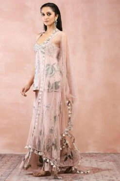 Payal Singhal Rose Pink Niloufar Sharara Set -Deals Haute Togs Store 31523ps54 3
