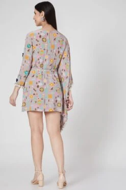 PS Pret By Payal Singhal Lavender Embroidered Kaftan Style Dress -Deals Haute Togs Store 319ps22 3