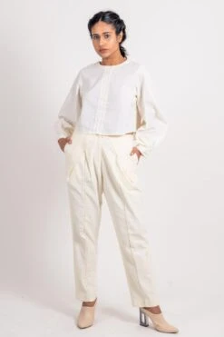 Ahmev Shoulder Buttoned Top