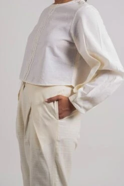 Ahmev Shoulder Buttoned Top -Deals Haute Togs Store 328297 3