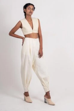 Ahmev Ivory Quilted Top -Deals Haute Togs Store 328313 3