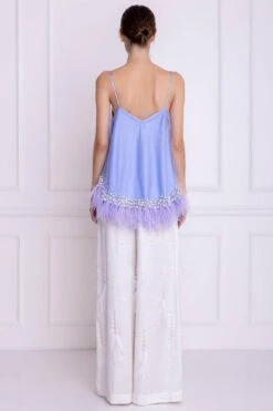 Dilnaz Ivory Flared Trousers -Deals Haute Togs Store 39dil18 3