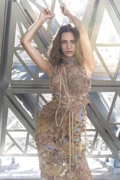 Abhishek Sharma Dusk Metallic Embroidered Dress -Deals Haute Togs Store 3 41