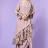 Aikeyah Grey Embroidered Layered Dress -Deals Haute Togs Store 42aik12 1