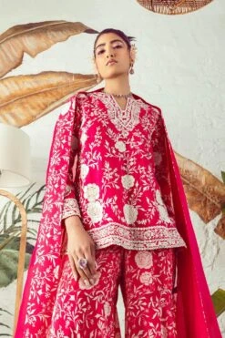 Devika Bhayana Fuchsia Embellished Sharara Set