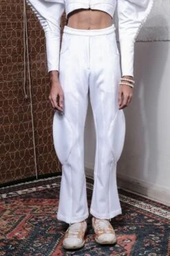 QUOD Space Pants In White 9 QUOD Space Pants In White -Deals Haute Togs Store 51123qu2 3