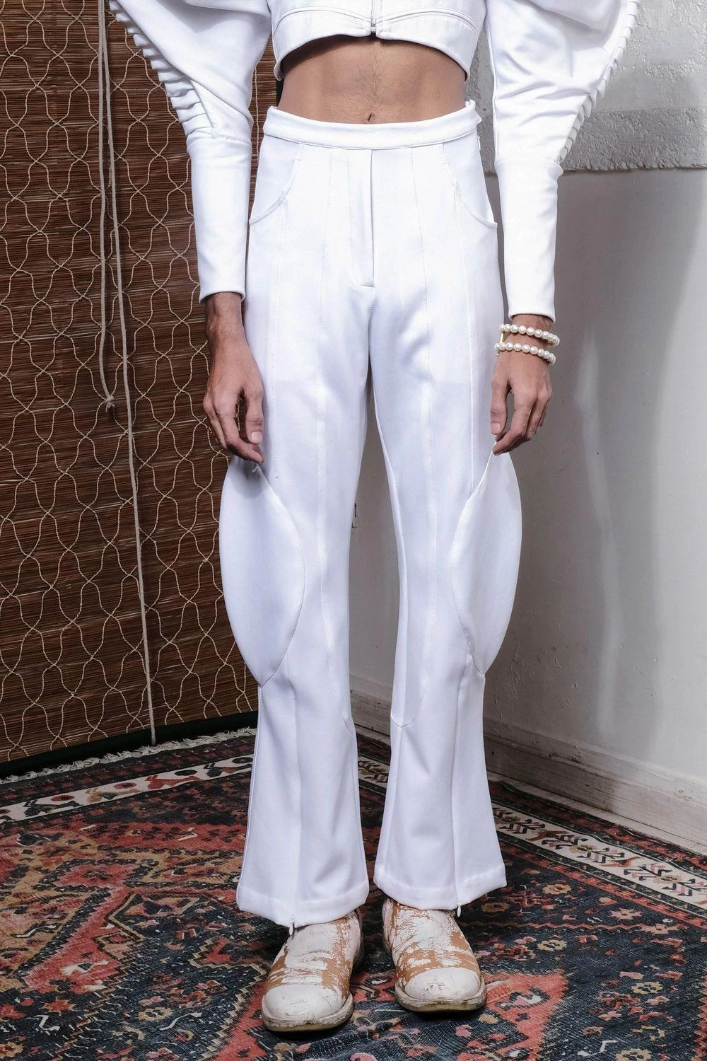 QUOD Space Pants In White 5 QUOD Space Pants In White - Image 3