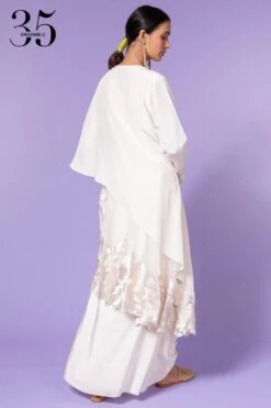 Aikeyah White Embroidered Layered Dress -Deals Haute Togs Store 511ak06 5