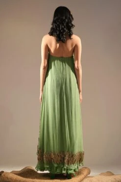 Nikita Mhaisalkar Jade Embellished High Low Top And Sharara Set -Deals Haute Togs Store 51223nmw13 4