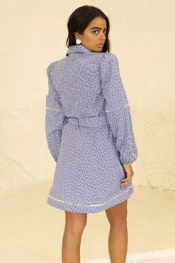 APZ Blue Chilli Shirt Dress -Deals Haute Togs Store 54apz19 7