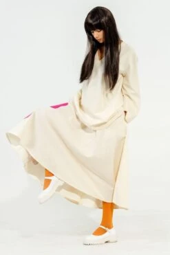 Stoique Pink Hibiscus Skirt -Deals Haute Togs Store 5523sa14 4