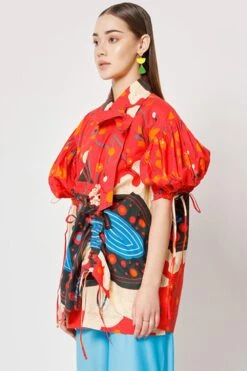 Two Point Two Pink Emiko Printed Top -Deals Haute Togs Store 5623ce18 3