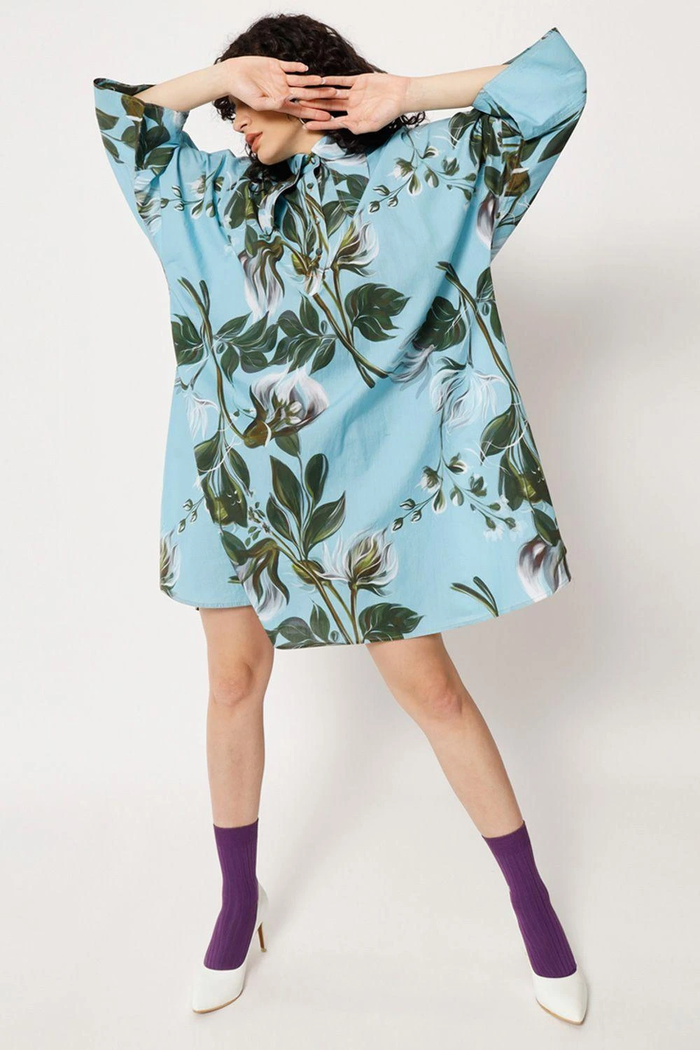 Two Point Two Blue Mamaro Kaftan Dress 8 Two Point Two Blue Mamaro Kaftan Dress - Image 6