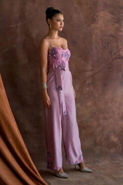 Sakshi Khetterpal Roseate Chanderi Corset Jumpsuit -Deals Haute Togs Store 6124sk48 2