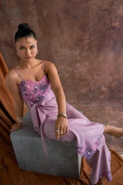 Sakshi Khetterpal Roseate Chanderi Corset Jumpsuit -Deals Haute Togs Store 6124sk48 4