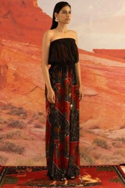 Shivan & Narresh Off Shoulder Ombre Jumpsuit -Deals Haute Togs Store 711sn15 3