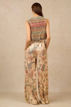 Tarun Tahiliani Multi-Hued Floral Digital Print Jumpsuit Set -Deals Haute Togs Store 71223tt21 3