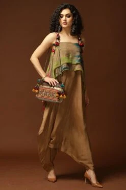 CAPISVIRLEO Tie & Dye Jumpsuit With Dori Tie Up