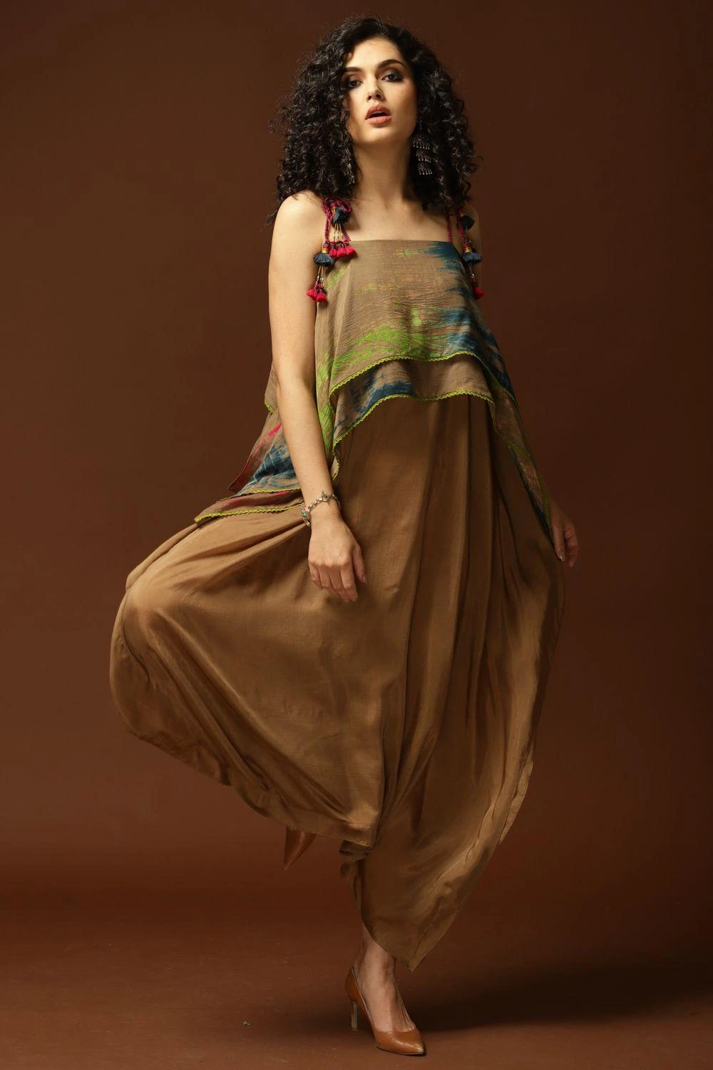 CAPISVIRLEO Tie & Dye Jumpsuit With Dori Tie Up 4 CAPISVIRLEO Tie & Dye Jumpsuit With Dori Tie Up - Image 2