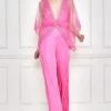 Dilnaz Dopamine Pink Thread Embellished Kaftan & Jumpsuit -Deals Haute Togs Store 7723diz55 1