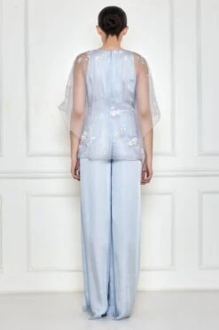 Dilnaz Ice Grey Sequinned Kaftan & Jumpsuit -Deals Haute Togs Store 7723diz63 3