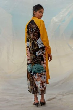 Bennch Yellow Window Leaf Printed Dress 13 Bennch Yellow Window Leaf Printed Dress -Deals Haute Togs Store 8323be15 6