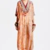 Aseem Kapoor Peach Textured Kaftan Jumpsuit