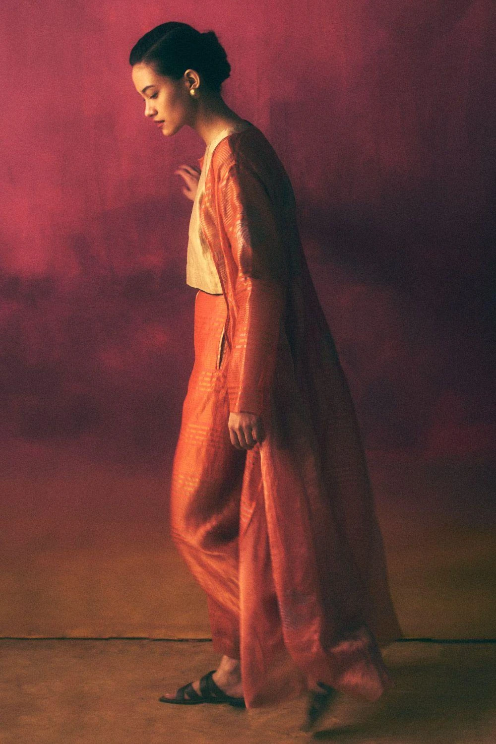 Urvashi Kaur Burnished Gold Boxy Top 3 Urvashi Kaur Burnished Gold Boxy Top