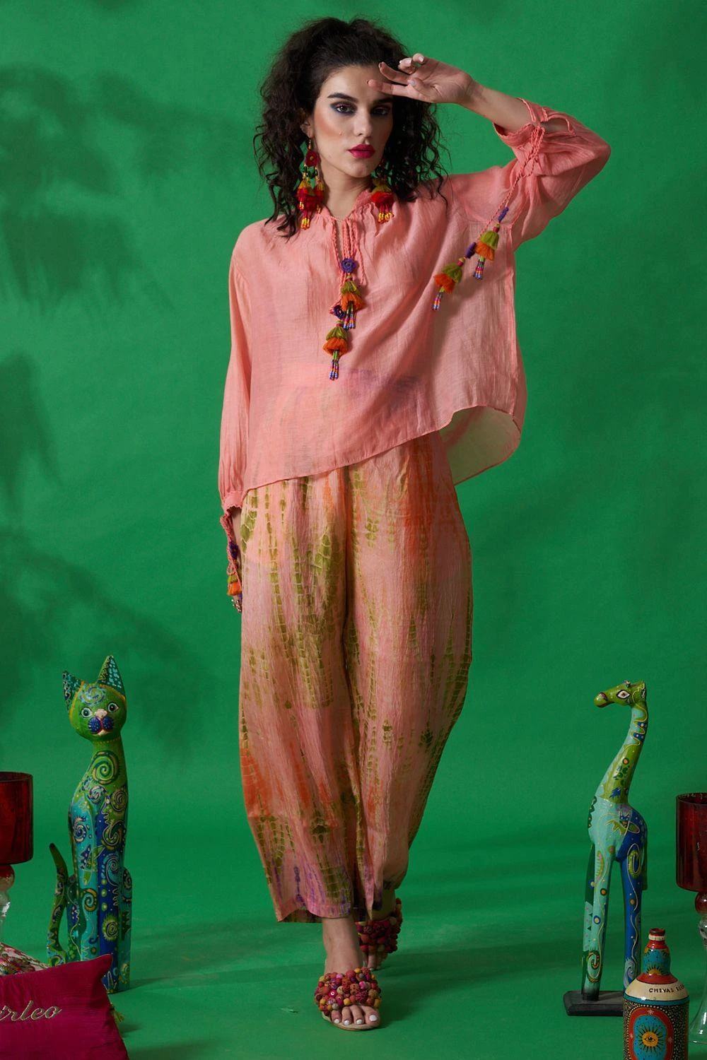 CAPISVIRLEO Peach Boho Crop Top 5 CAPISVIRLEO Peach Boho Crop Top - Image 3