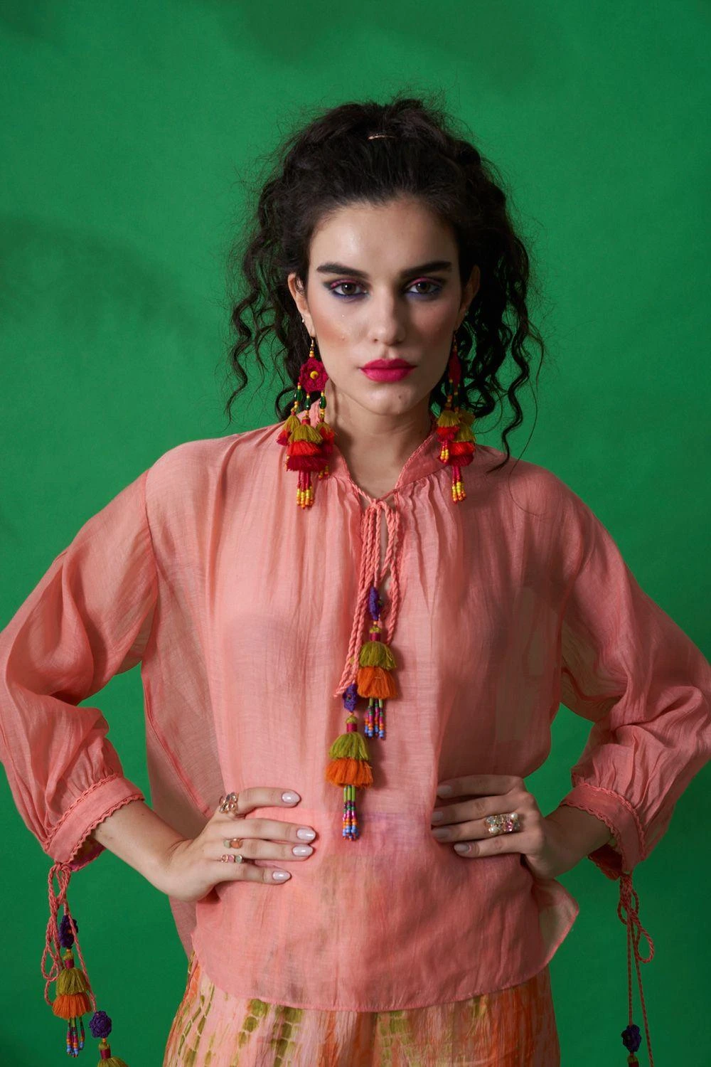 CAPISVIRLEO Peach Boho Crop Top 6 CAPISVIRLEO Peach Boho Crop Top - Image 4