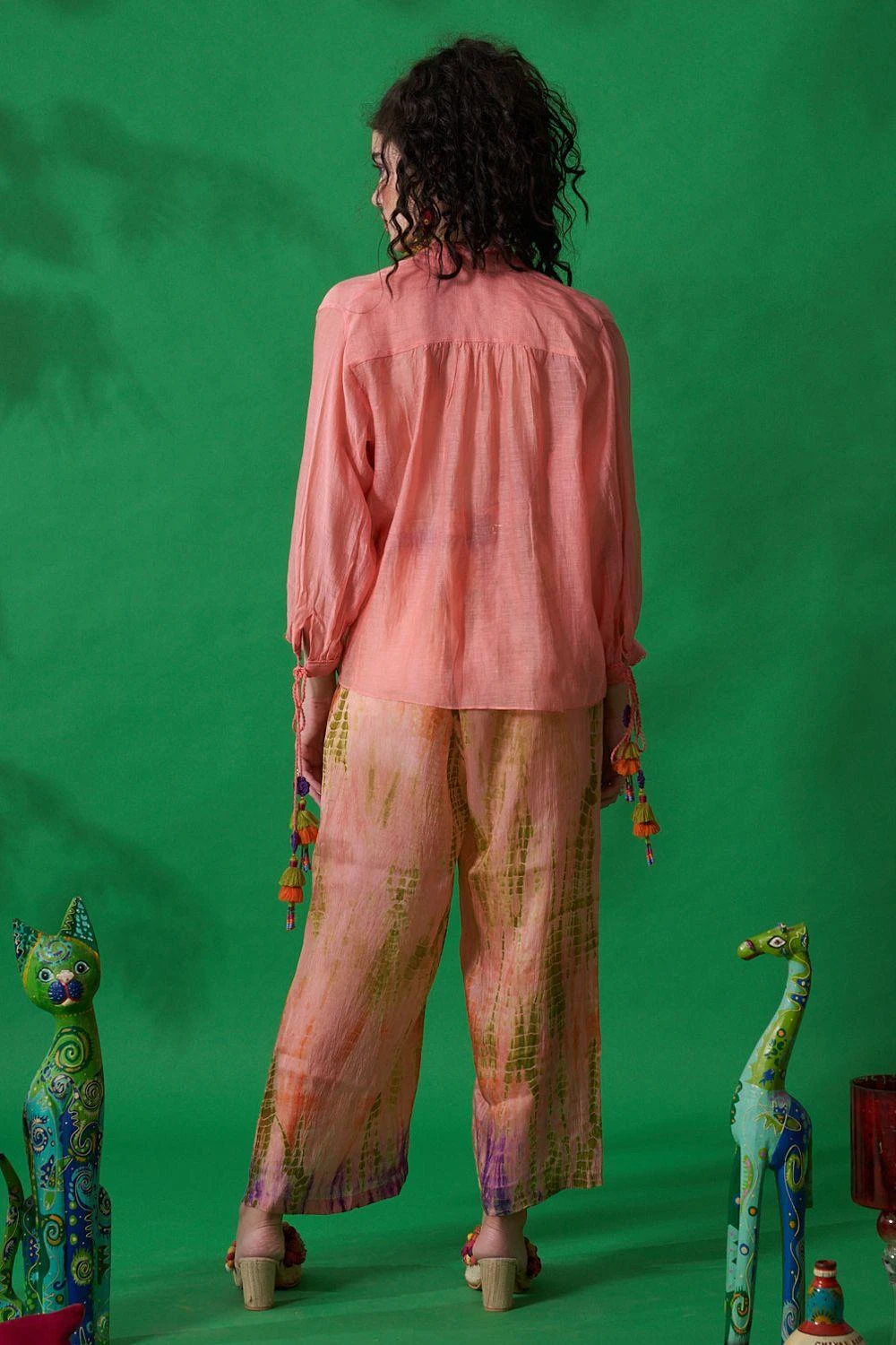 CAPISVIRLEO Peach Boho Crop Top 7 CAPISVIRLEO Peach Boho Crop Top - Image 5