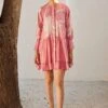 Khara Kapas Pale Pink Daffodil Dress -Deals Haute Togs Store 91023kk1 1