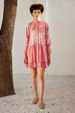 Khara Kapas Pale Pink Daffodil Dress