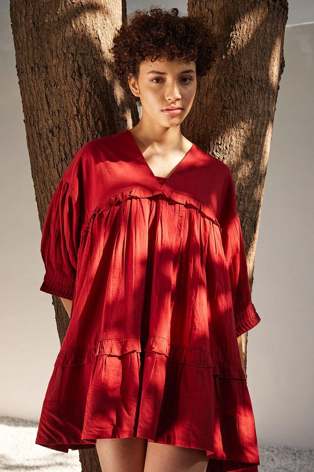 Khara Kapas Crimson Love Dress 5 Khara Kapas Crimson Love Dress - Image 3