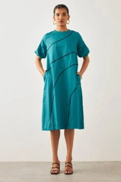 SNOB Teal Chelsea Dress