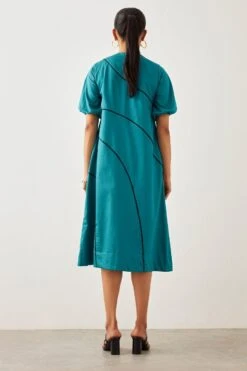 SNOB Teal Chelsea Dress -Deals Haute Togs Store 91sn23 5