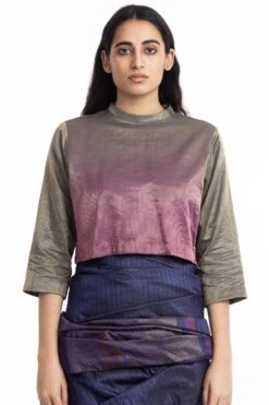 Akaaro Handwoven Ombre Blouse