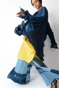 Urvashi Kaur Upcycled Jamdani Cotton Pants -Deals Haute Togs Store apara 55 5