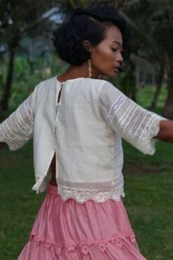 Baju Ivory Misha Lace Top 9 Baju Ivory Misha Lace Top -Deals Haute Togs Store ba 2911baj10 4