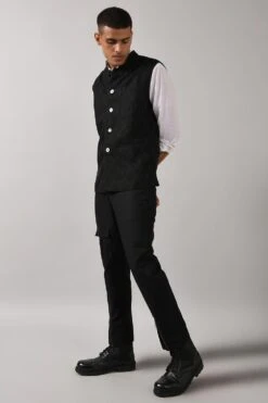 Countrymade Linen Bundi With Stitch Detailing