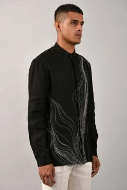 Countrymade Hand Embroidered Linen Shirt -Deals Haute Togs Store cm btc sh 04 2