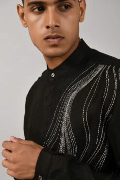 Countrymade Hand Embroidered Linen Shirt -Deals Haute Togs Store cm btc sh 04 4