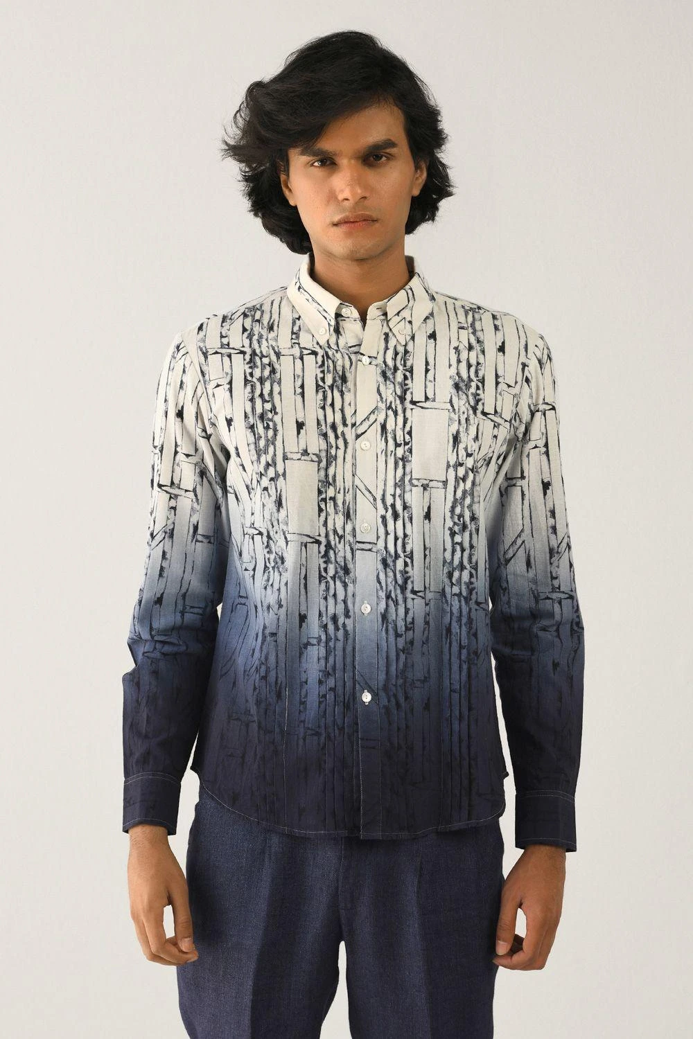 Countrymade Ombre Printed Linen Shirt 3 Countrymade Ombre Printed Linen Shirt