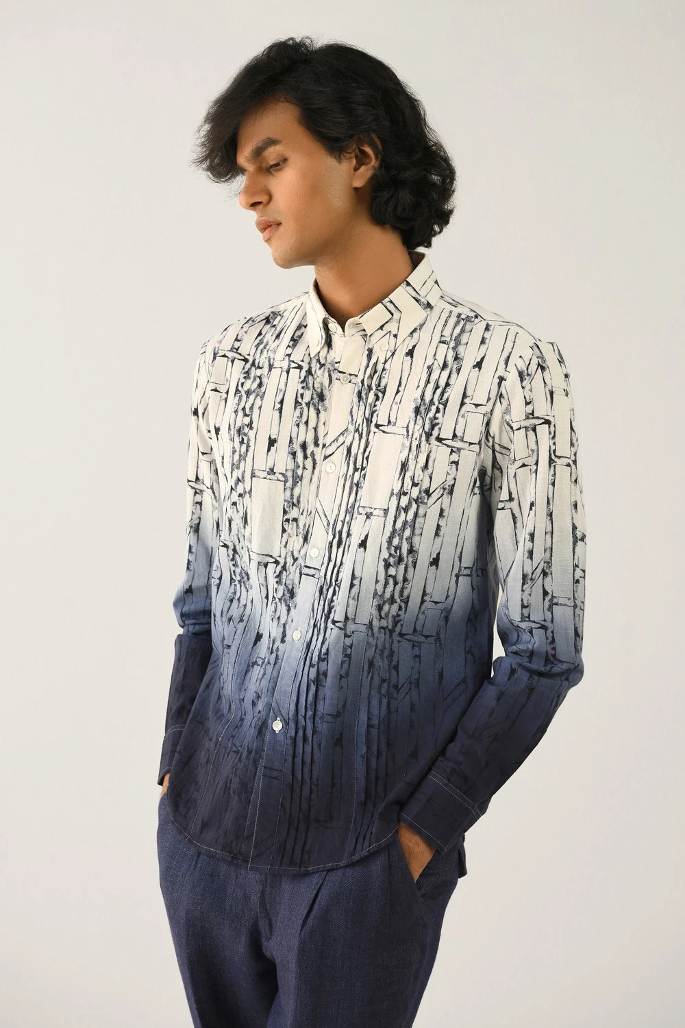 Countrymade Ombre Printed Linen Shirt 4 Countrymade Ombre Printed Linen Shirt - Image 2
