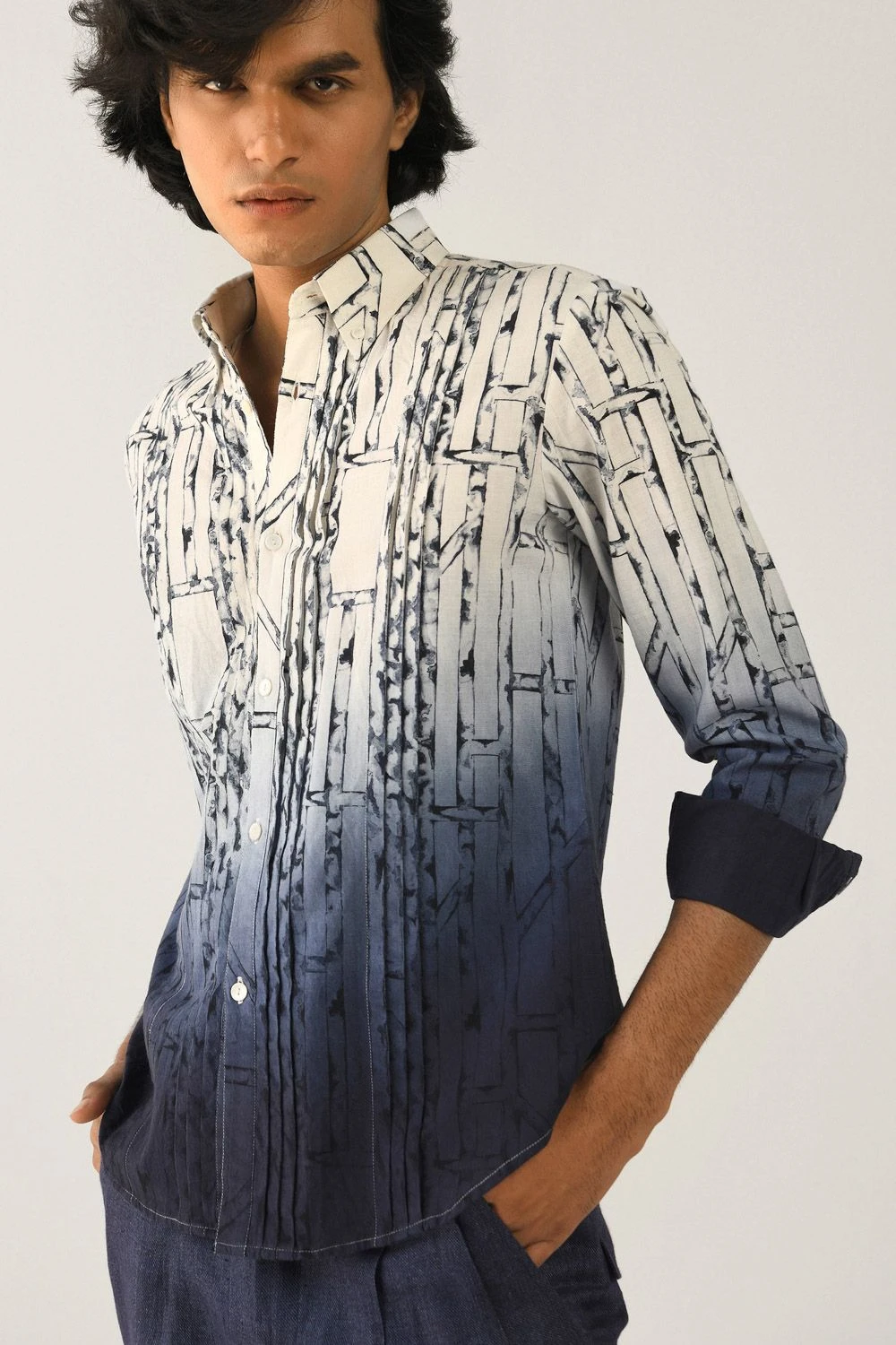 Countrymade Ombre Printed Linen Shirt 6 Countrymade Ombre Printed Linen Shirt - Image 4